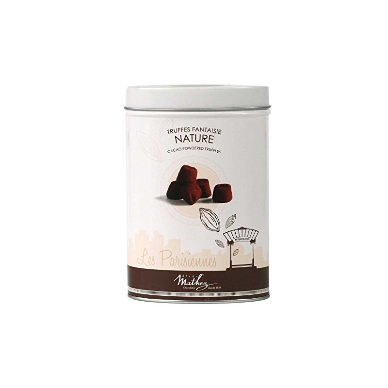 Mathez 'Les Parisiennes' French Chocolate Truffles, 7.1oz Tin