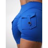 CHANGEZOE - Pantalones cortos de bolsillo para mujer, cintura en