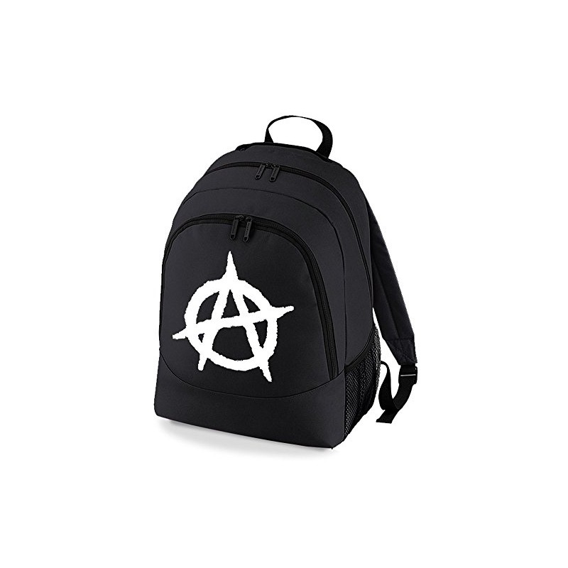 Anarchy Symbol- Punk Logo Men's Varsity Unisex Backpack Rucksack Bag