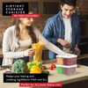 DWËLLZA KITCHEN Airtight Food Storage Containers with White Lids 2L