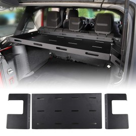 RT-TCZ for Jeep JK JL Interior Rear Cargo Basket Rack Metal Luggage Storage Carrier for 2011-2018 Jeep Wrangler JK & 2018-2021 JL Unlimited Sahara Sport Rubicon Accessories 4 Door Only