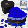 QHHENTOO 17 Infinity Roses, Eternal Blue Rose Gifts for Women,