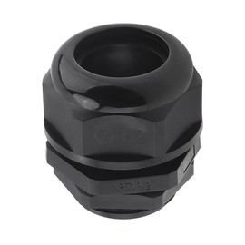 RTNLIT 1-1/2" NPT Cable Gland, Waterproof Adjustable Nylon Plastic Strain Relief Cord Connectors With Gaskets(Pack of 1)