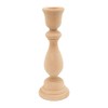 Classic Wooden Candlestick 6-3/4 inches with 7/8 inch Hole, Set