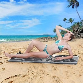 GAIGEO - Toallas de playa de dos gatos con orejas puntiagudas en el asiento del conductor, secado rápido, toalla de playa de microfibra sin arena, de 