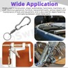 Swpeet 128Pcs 16 Sizes Stainless Steel Extension and Compression Springs