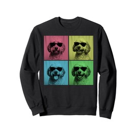 Cockapoo Pop Art Funny Doodle Dog Lover Photo Booth Sweatshirt