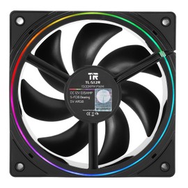 TR TL-S12R CPU Fan 120 mm Reverse Fan Case Viene Fornito con Illazione ARGB, Ventola di Raffreddamento CPU with 1500 Giri/min, Ventola Silenziosa per Computer PC PWM Nera