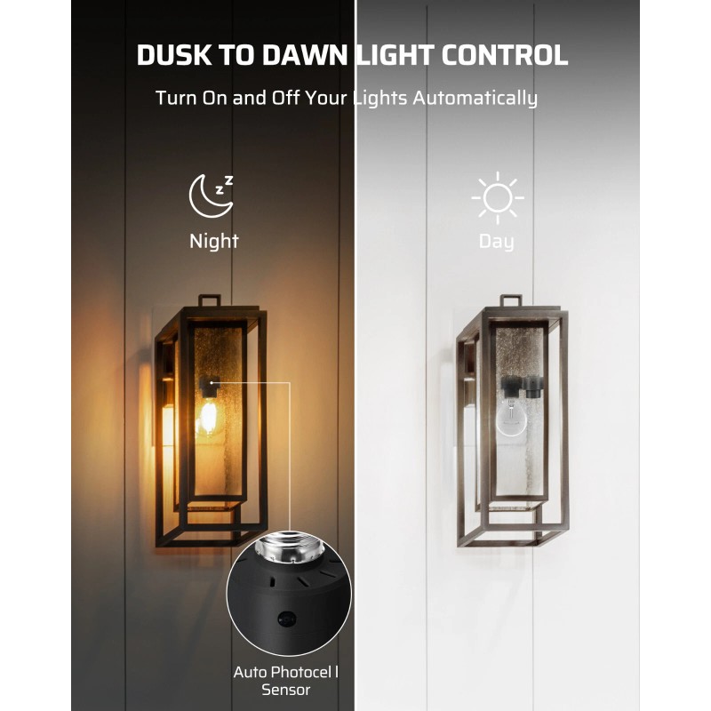 DEWENWILS Dusk to Dawn Light Sensor Socket with Timer Light