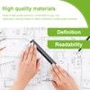 EIHI 1 x 30 cm long aluminium ruler triangular, triangular