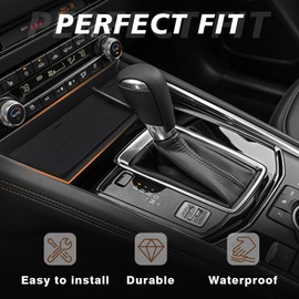 Muslogy Center Console Front Organizer Compatible with Mazda CX5 CX-5 Accessories 2022-2025 Tray Storage Coin Holder Gear Shifter Front Storage Inserts Organizer Armrest Box Secondary Accessories