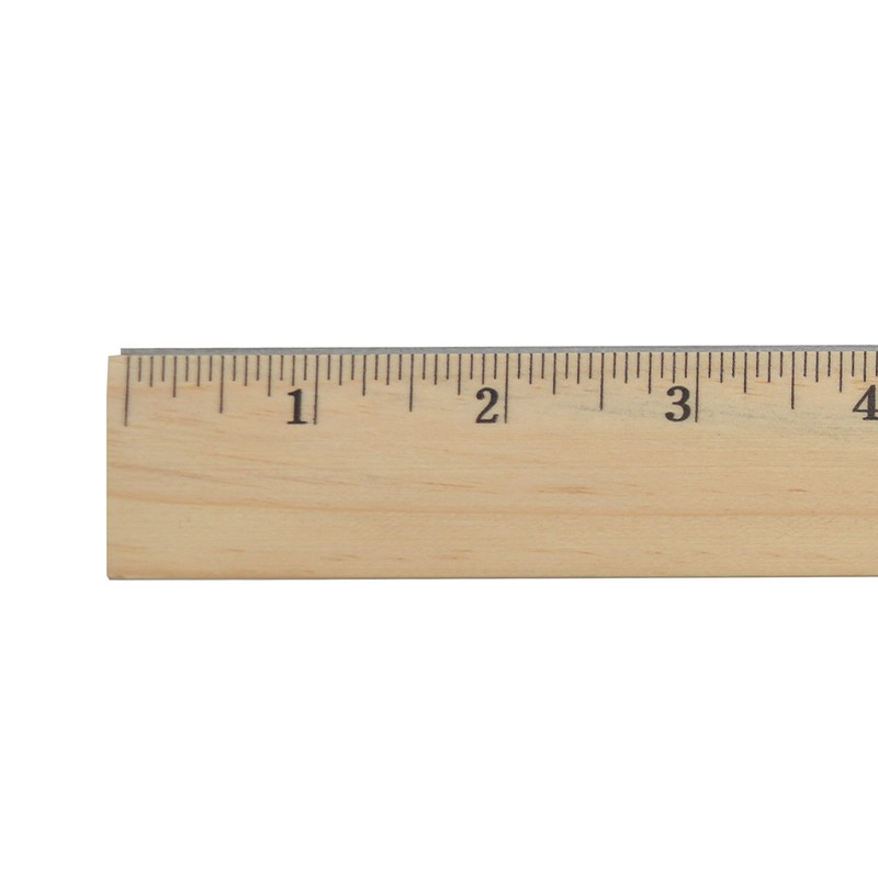 Westcott 12" Wood Ruler, Beveled Edge (05011)