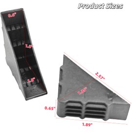 Triangle Corner Guards 40Pcs, Fit for 0.6 Inch Thickness, Plastic Angle Covers Protectors for Picture Frame Wood Boards Shelves Glass Mirror Furniture, 1.89 x 1.89 x 0.65 Inch