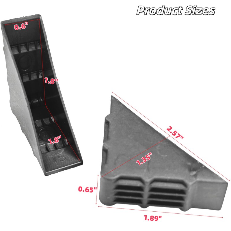 Triangle Corner Guards 40Pcs, Fit for 0.6 Inch Thickness, Plastic