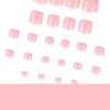 Uñas de Los Pies Postizas, 24Pcs Natural Francesas Uñas Postizas