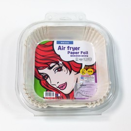 Air Fryer_Paper Foil_90 Sheets_Round Square Roll Type Greaseproof Paper, Round Paper Foil (White)Round Paper Foil (White)_Large (7L Bottom Diameter 23cm) Large (7L Bottom Diameter 23cm) / 에어프라이어_종이호일_90매_원형 사각형 롤 타입 기름종이, 원형종이호일(흰색)원형종이호일(흰색)_대형(7L밑지름23cm)대형(7L밑지름23cm)