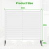 5 Ft x 4 Ft Air Conditioner Fence, White Vinyl