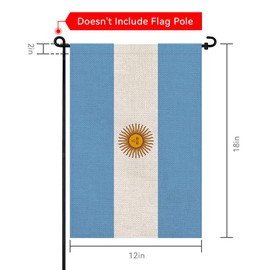 Pretty_jessie Puerto Rico Flag Puerto Rican Garden Flags 12x18 Double-Sided Small Burlap Yard Flag Decorations for Outdoors(Puerto Rico)