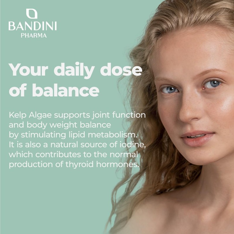 Bandini® Fucus Kelp Algae (Seaweed Natural Iodine 225mcg) - 365