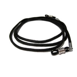 ATLanyards Small/Short Black Eyeglass Cord, Black Eyeglass Holder, Black Eyeglass Lanyard, Black Pieces 341