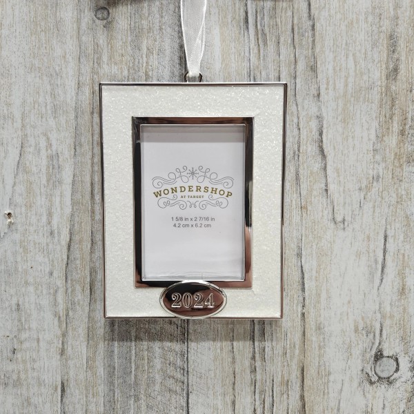 Wondershop 2024 Wondershop Target Metal Christmas Tree Ornament Glittered Picture