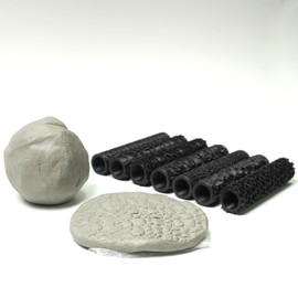 Texture Roller Set, containing 7 Types of Pattern Patterns, Suitable for Making Tabletop Game Terrain Road Patterns and Miniature Models of The Ground (Interesting 7 Patterns)