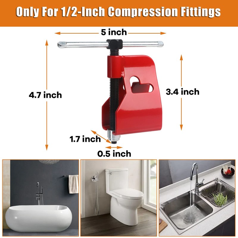 Compression Sleeve Puller Tool Remove Ferrule & Nut Of Pipe,