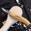 StryiCarvingTools Whittling Knife Small Sloyd Knife, Wood Carving Knife Hardened