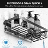 Moforoco Adhesive Shower Caddy Organizer Shelves Rack - 5 Pack