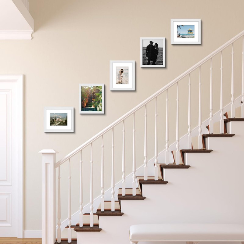 AUEAR, 8x10 Picture Frames Set of 3, with Mat for