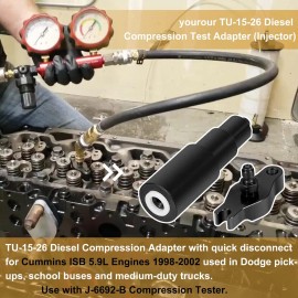 PM-Auto TU-15-26 Diesel Compression Injector Adapter for Cummins ISB 5.9L Engine 1998-02