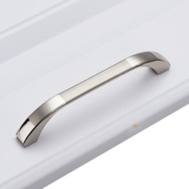 Cabinet Handles, Pack of 6 Furniture Handles, Punched Distance 128 mm, for Handles, Door Handles, Wardrobe Kitchen Handles with Screws