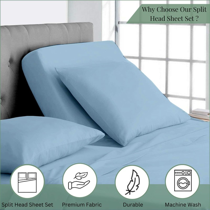 Top Split King Sheets Sets for Adjustable beds, Sheets for