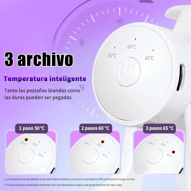 Rizador De Pestañas Eléctrico Sin Marco Recargable Por Usb Blanco