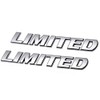 2pcs Limited Metal Emblem Badge Letter Plate Side Rear Trunk