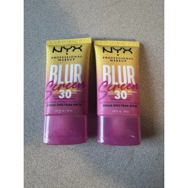 NYX PROFESSIONAL MAKEUP Blur Screen SPF 30 Blurring Makeup Primer LOT OF 2