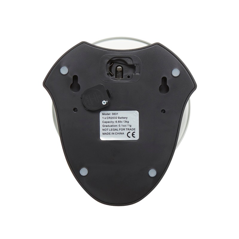 Taylor Digital Kitchen Scale with Glass Platform, Tare Button, and