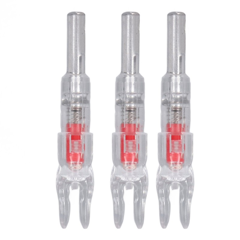 3PCS Lighted Nocks for Arrows Automatic Lighting 6.2mm Internal Diameter