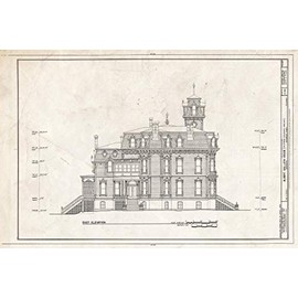 Historic Pictoric : Blueprint HABS Cal,34-SAC,19- (Sheet 9 of 9) - Albert Gallatin House, 1527 H Street, Sacramento, Sacramento County, CA 24in x 16in