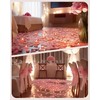 Amagic 1000 Pieces Pink Artificial Rose Petals with 12 Pink
