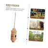 CAXUSD Outdoor Wooden Bird Feeder Hanging Hummingbird Feeder for All