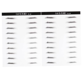 Healeved 4sheets Eyebrow Stickers for Men Hair-like Simulation Easy to Apply Shapes of Natural-looking Eyebrows for Daily Grooming