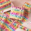 RUSPEPA Birthday Kraft Wrapping Paper Roll, Mini Roll, Colorful Foil