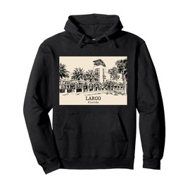 Largo Florida Vintage Retro Travel Souvenir Pullover Hoodie