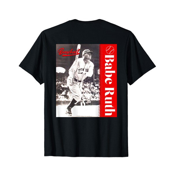 Babe Ruth_Baseball_077_Back Printed T-Shirt