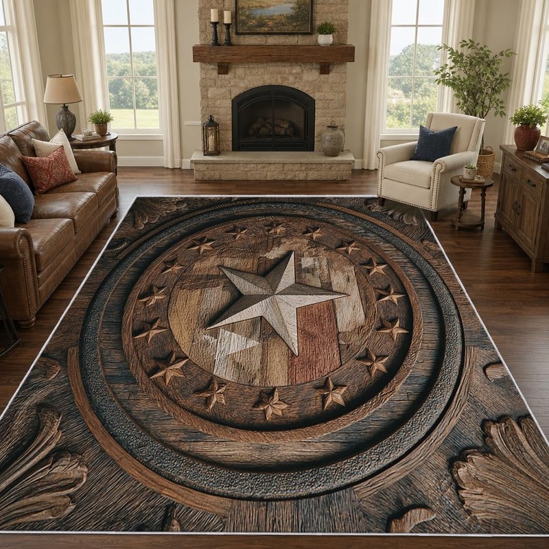 Texas Small Rug 2x3 Entryway, Front Door, Washable