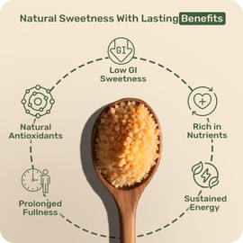 Happylyfe Praowan Organic Pure Coconut Flower sugar Powder - 1Kg | Low GI Sweetner| Thai Natural Product