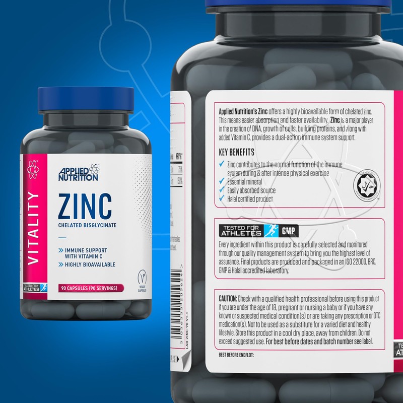 Applied Nutrition Zinc - 15mg Strength Supplement for Normal Immune