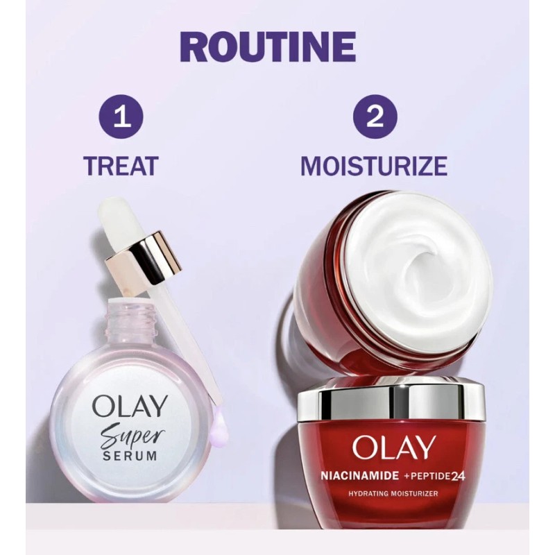 Olay $34.99 Olay Super Serum 5-in-1 Anti-Aging Face Serum, Smoothing