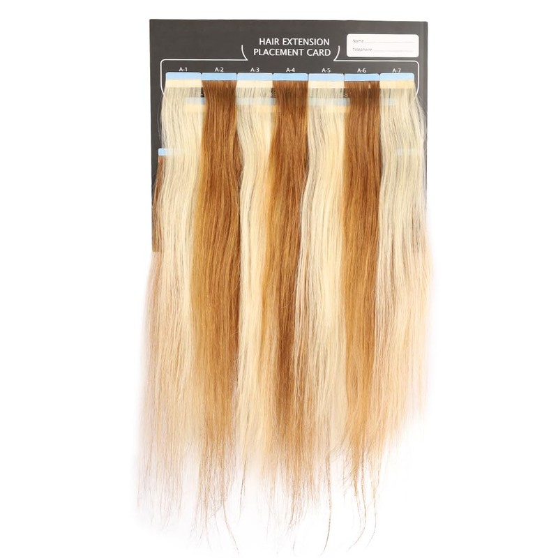 GlamorDove Tape in Hair Extension Tool Kit Paper Card Hair